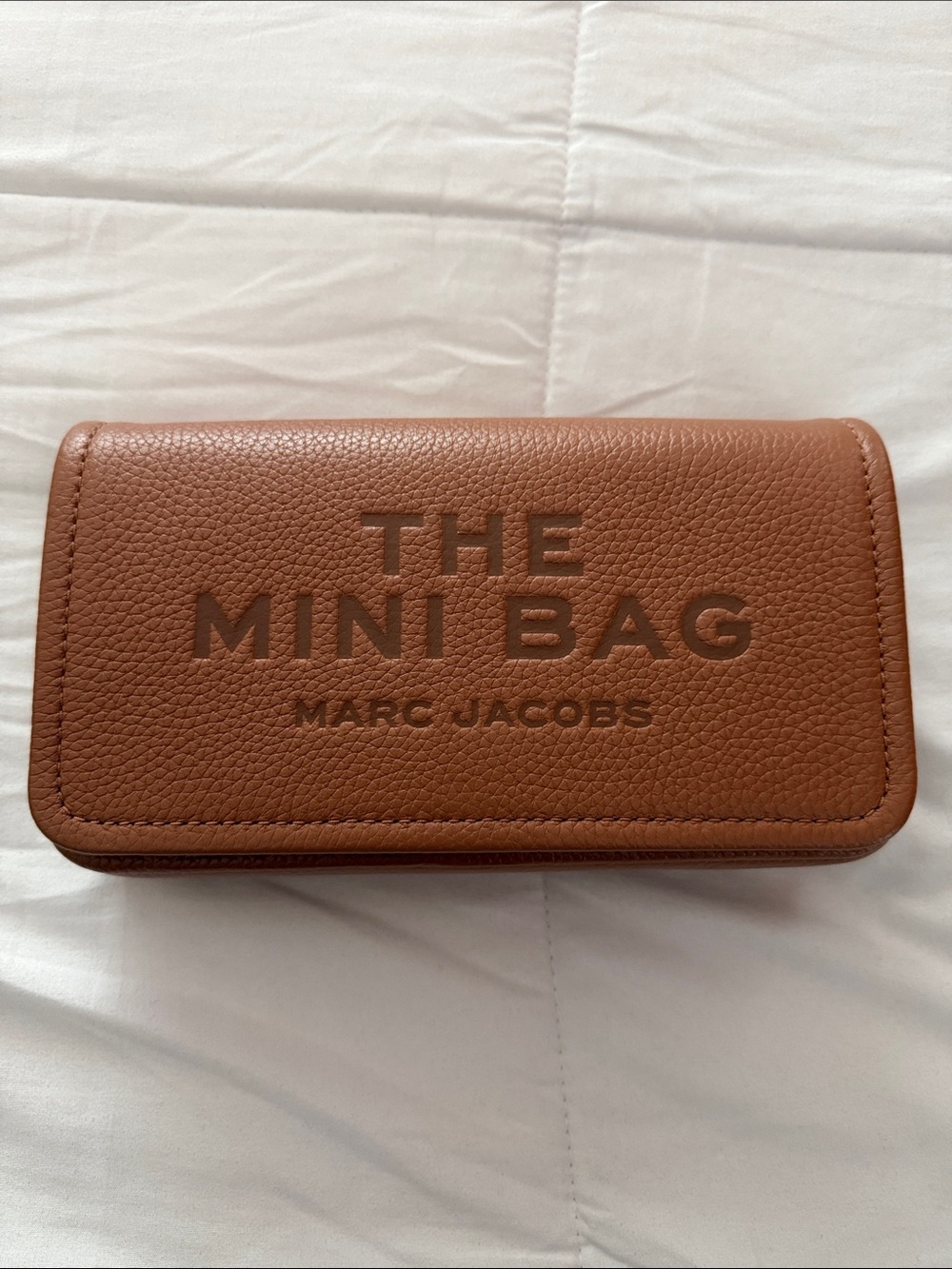 Marc Jacobs Brown Pebbled Leather Wallet Pouch